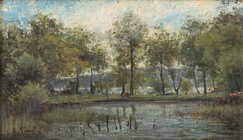 Oscar Törnå, Spring landscape.