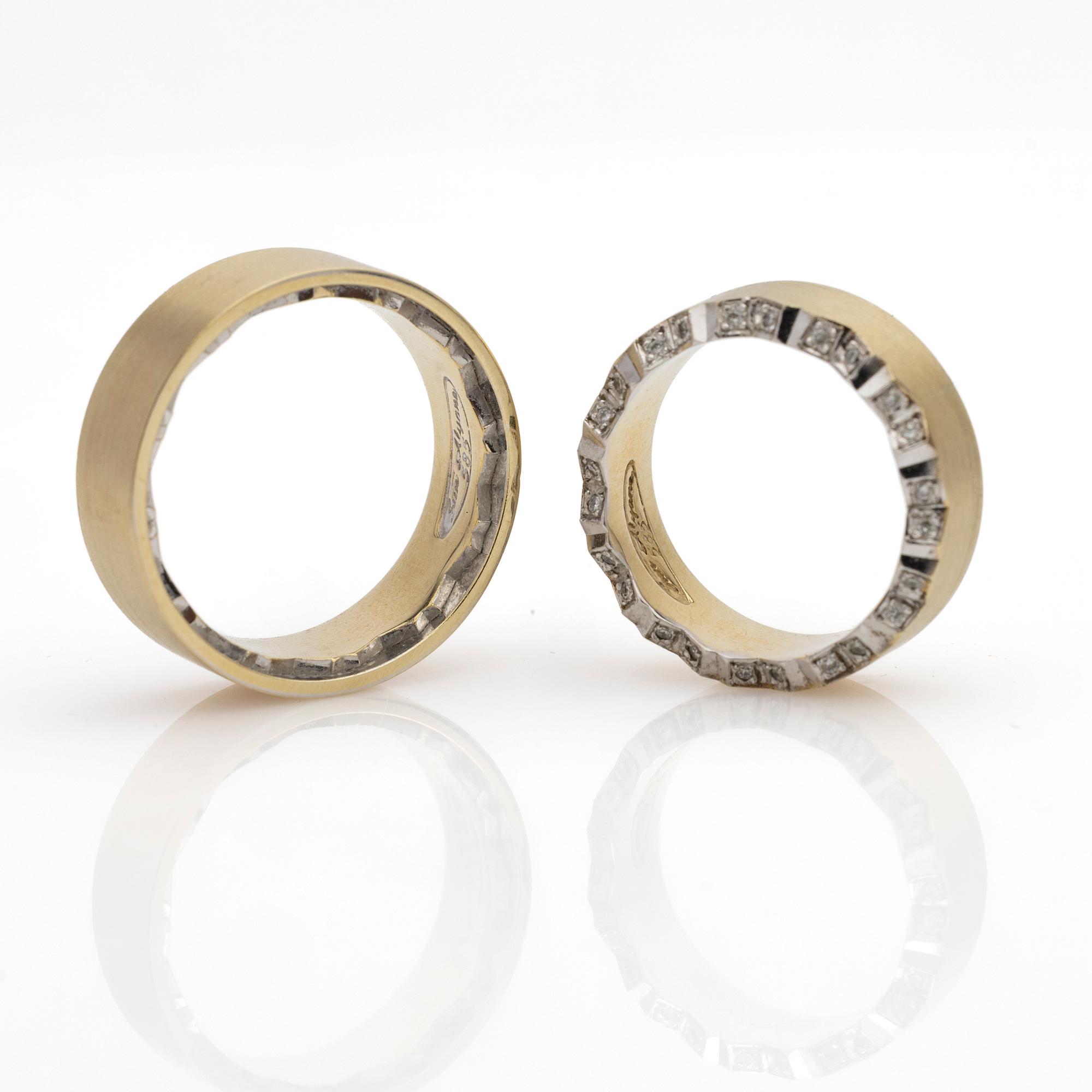 Ringar, ett par, 14 k, Sun Alyana.