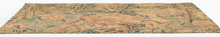A Flemish 'Game park' tapestry, probably Audenarde, c. 331 x 177 cm, mid 16th century.