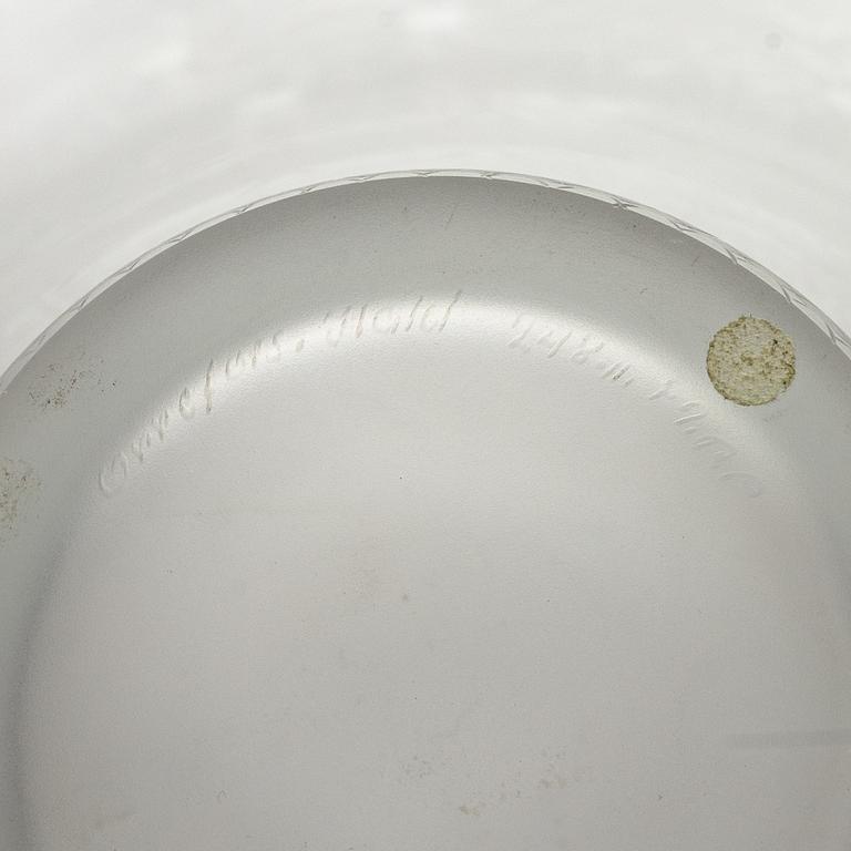 Edward Hald, an engraved 'Fyrverkeri' (Fireworks) glass bowl, Orrefors 1988, model 248.