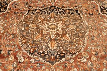 A carpet, antique Tabriz, so-called Hadjalili ca 419-394 x 323,5-308.