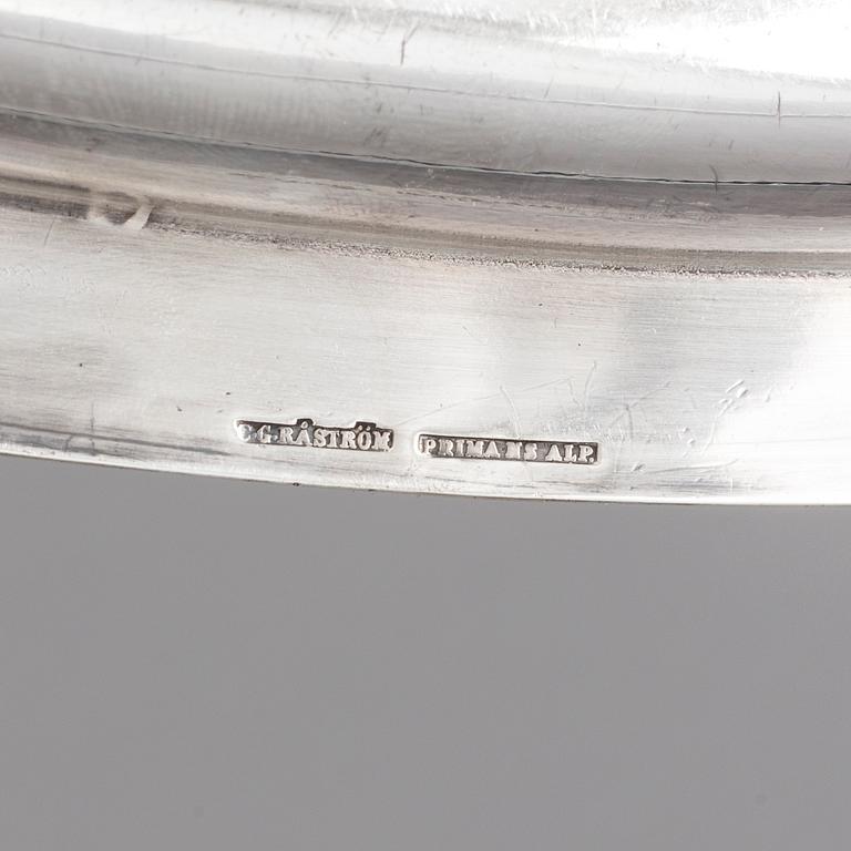 A SILVER PLATED TRAY, CG Råström, Stockholm, 20th century.