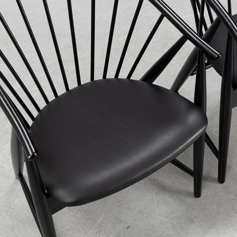 Sonna Rosen, a set of two 'Solfjädern' easy chairs from Gemla, 2007.