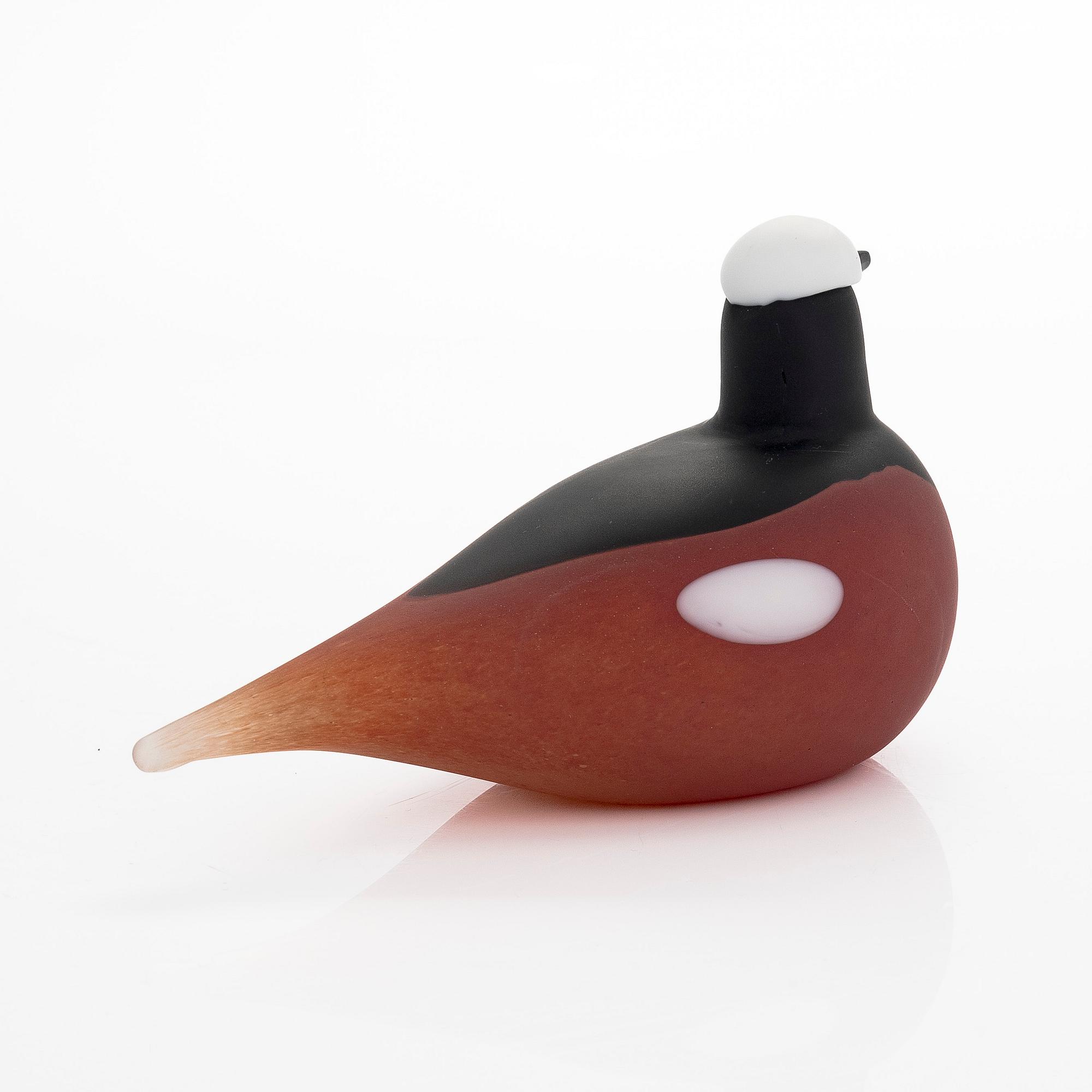 Oiva Toikka, lasilintu, "Vuorileppälintu", signeerattu Oiva Toikka Nuutajärvi.