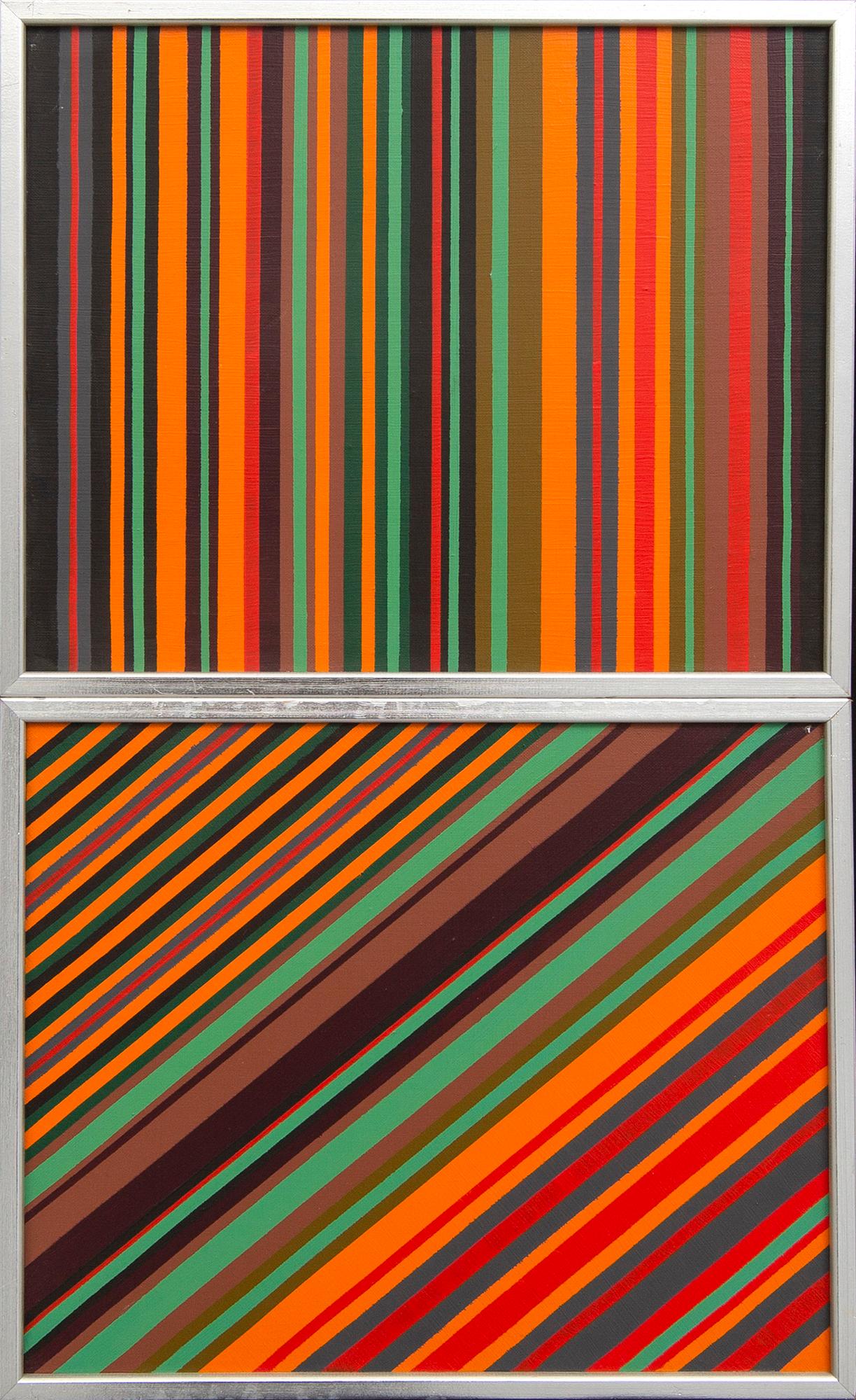 Eric Hansen, oil on canvas a pair signed and dated 1979.