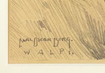 Carl Oscar Borg, In the Mountains in Walpi.