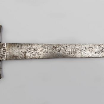 SLAGSVÄRD, Holland/Tyskland, med klinga från 1640-talet.