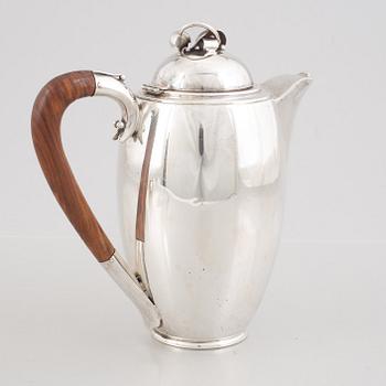 Nordisk Silverkonst, kaffeservis, 3 delar, sterlingsilver, Helsingborg 1948.