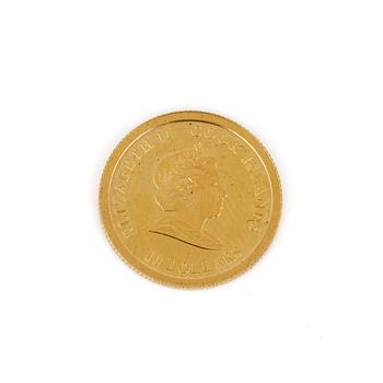 GULDMYNT, 24 K, 10 Dollars, Cook Islands, 2009. Ca 1 gram.