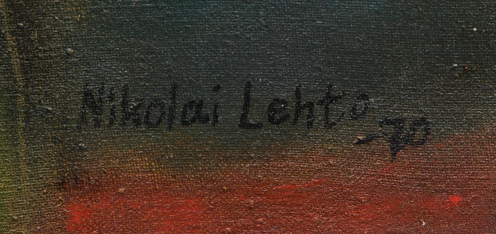 NIKOLAI LEHTO, oil on canvas, laid on panel, signed and dated -70.
