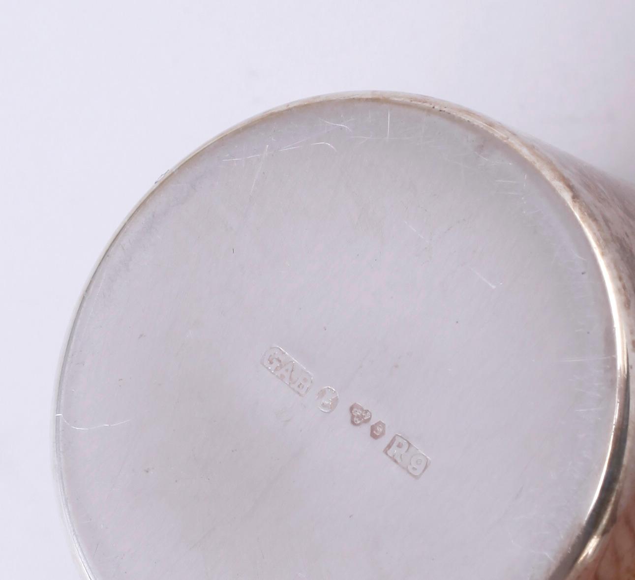 PARTI SILVER, 8 delar, bl.a. GAB, Stockholm, 1967. Vikt 252 gram.