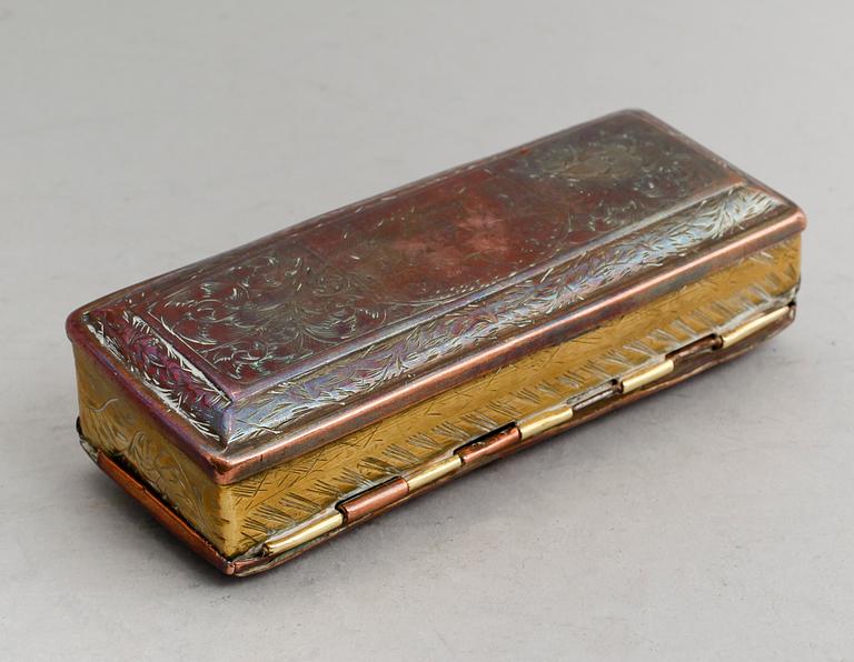 DOSA, koppar och mässing, sannolikt 1700-tal.