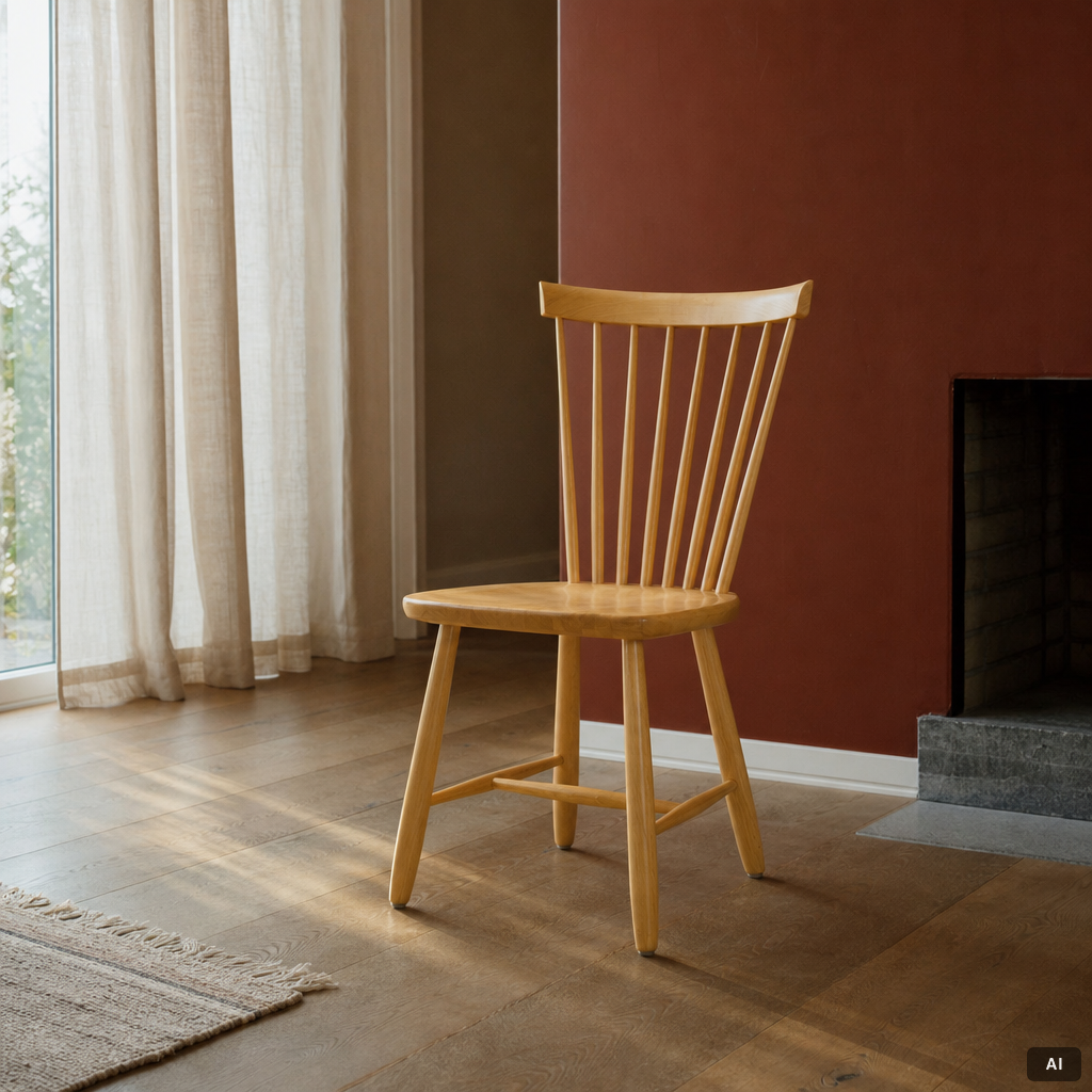 Carl Malmsten, chairs, a pair, "Lilla Åland", Stolab, 2007.