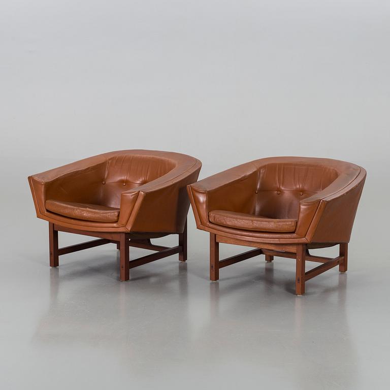 LENNART BENDER - easy chairs, "Corona", for Ulfert, 1960s.