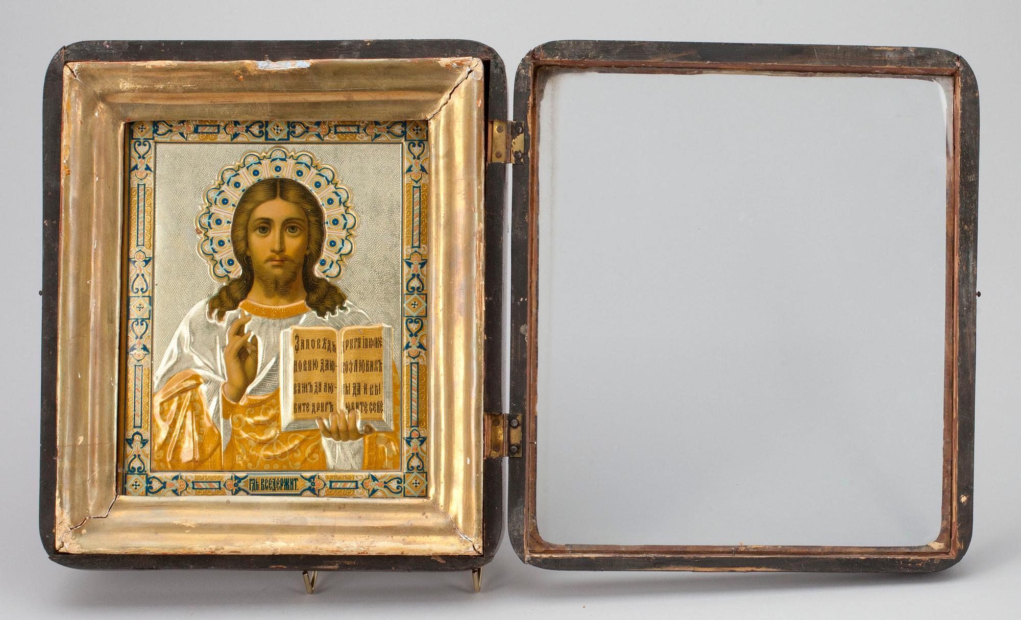 IKON, tryck på plåt, Ryssland 1800- talets senare hälft.