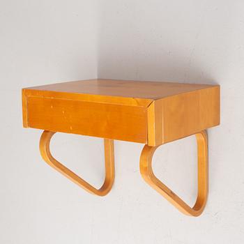 Alvar Aalto, a model 114 console/shelf, O.Y. Huonekalu- ja Rakennustyötehdas A.B. Finland, mid 20th century.