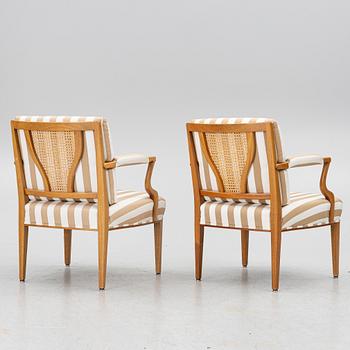 Josef Frank, fåtöljer, ett par, modell 969, Firma Svenskt Tenn.