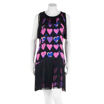 731. VERSACE for H&M, a heart patterned cocktaildress.