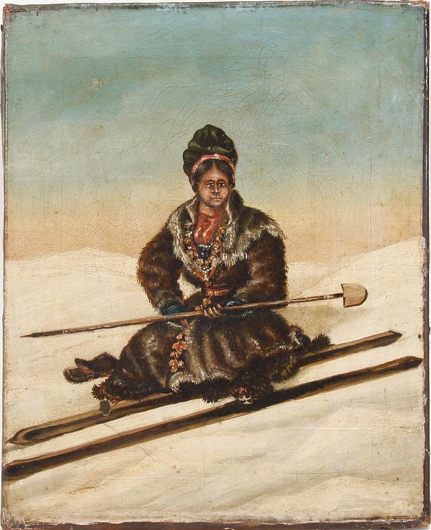 OKÄND KONSTNÄR, olja på duk, sign o dat 184? á tergo.