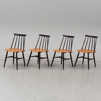 Four 'Fanett' chairs by Ilmari Tapiovaara, Edsbyverken, Sweden.