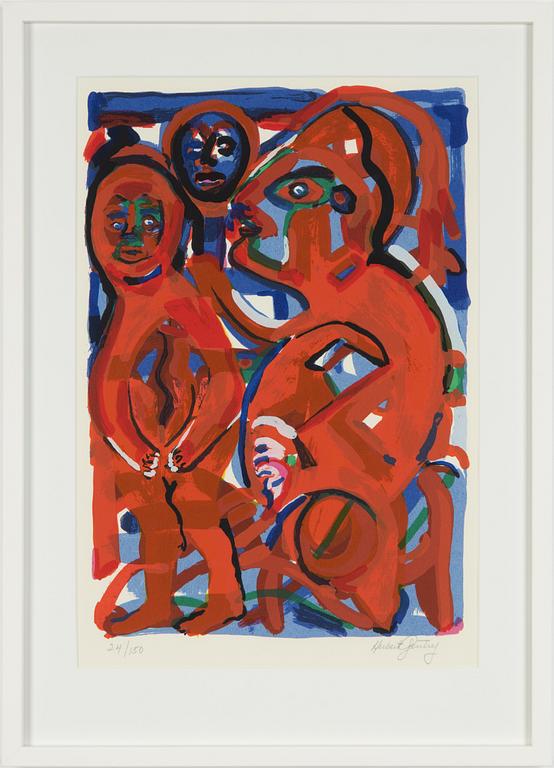 Herbert Gentry, färglitografi, signerad och numrerad 24/150.