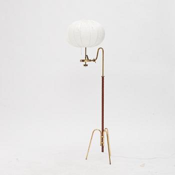 A brass floor lamp.21st Century.