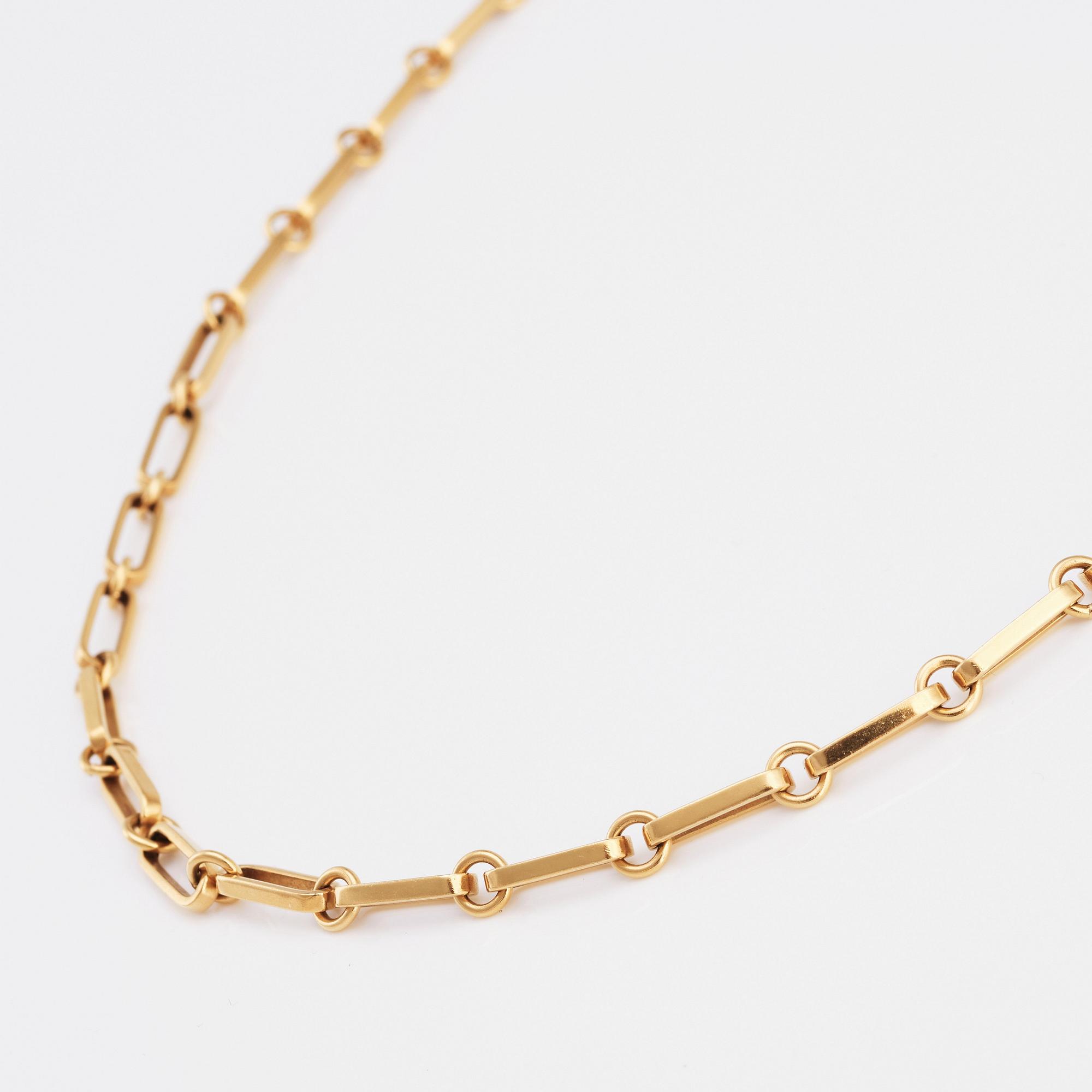 Jan Brunk, a 20K gold necklace, Stockholm 1987.