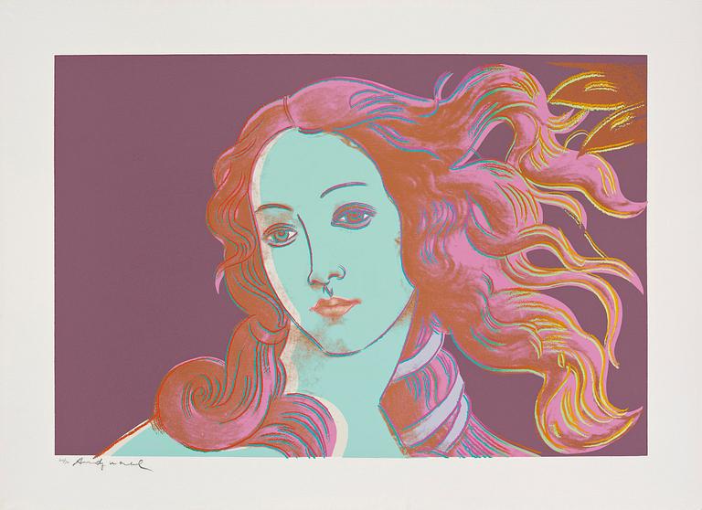 Andy Warhol, "Venus", from: "Details of renaissance paintings (Sandro Botticelli, Birth of Venus, 1482)".