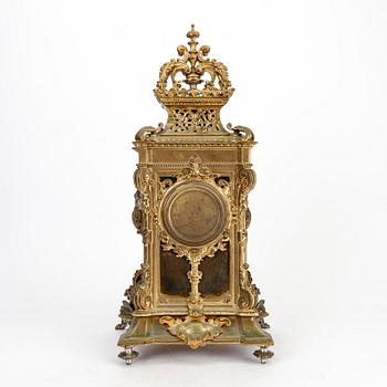 A Neo Renaissance table clock around 1900.