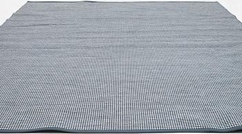 Gunilla Lagerhem Ullberg, a flat-woven 'Häggå' carpet, Kasthall, 2021, ac. 370 x 310 cm.