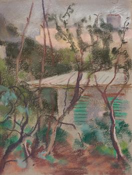 Lotte Laserstein, Landscape, Oxford.