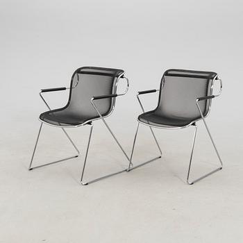Charles Pollock, armchairs 2 pcs "Penelope" for Castelli, Italy, 1982.