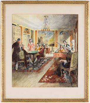 RUDOLF CARLBORG, Watercolour, indistinctly signed R. Carlborg and dated 1952.