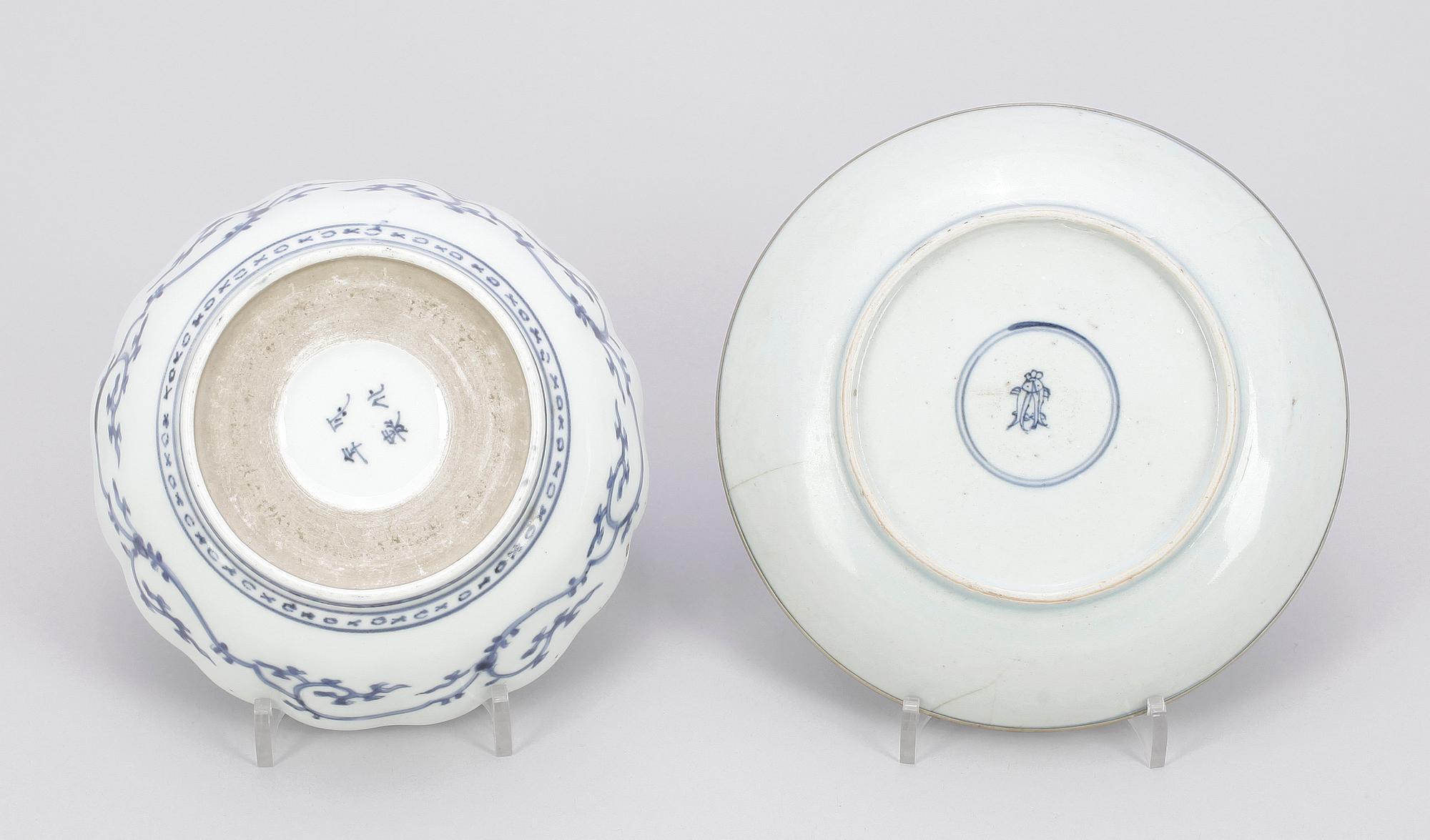 SKÅLFAT SAMT SKÅL, Kina 1800-tal.