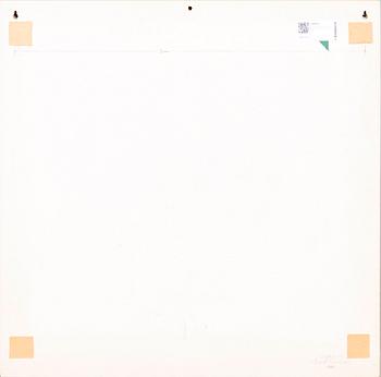 David Eisenhauer, modul relief, blandteknik, signerad och daterad 1988.