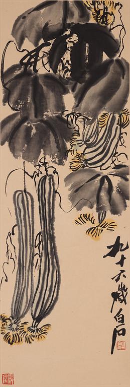 Qi Baishi (1864-1957), träsnitt, efter. Kina, 1900-tal.