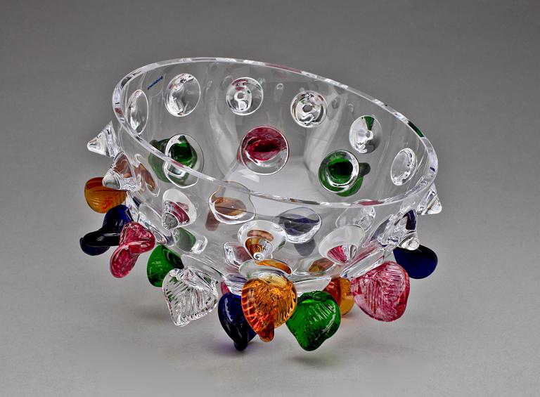 SKÅL, glas, "Isotta", Borek Sipek, Driade. 1900/2000-tal.