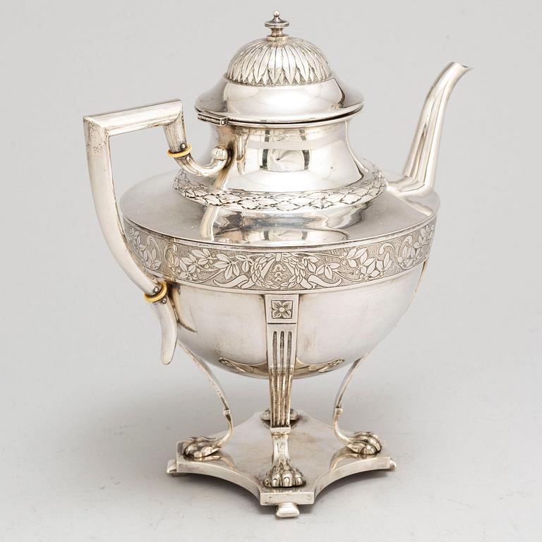 ANDERS NILSSON, tekanna, silver, Lund, 1905.