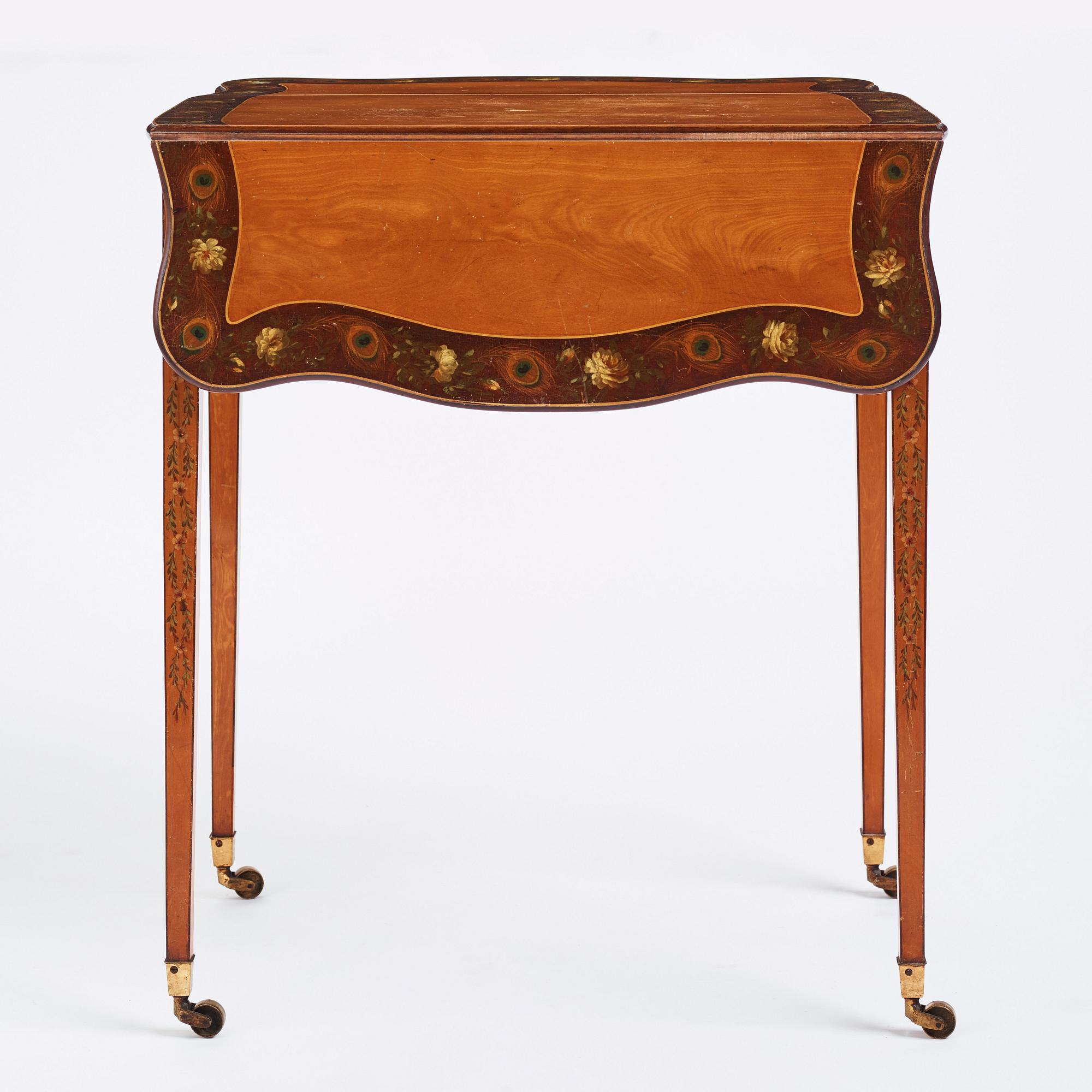 Klaffbord, s.k Pembroke table, England 1800-tal, Sheratonstil.