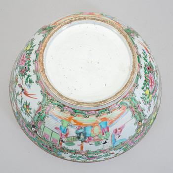 SKÅL, porslin, Kanton, 1800-tal.