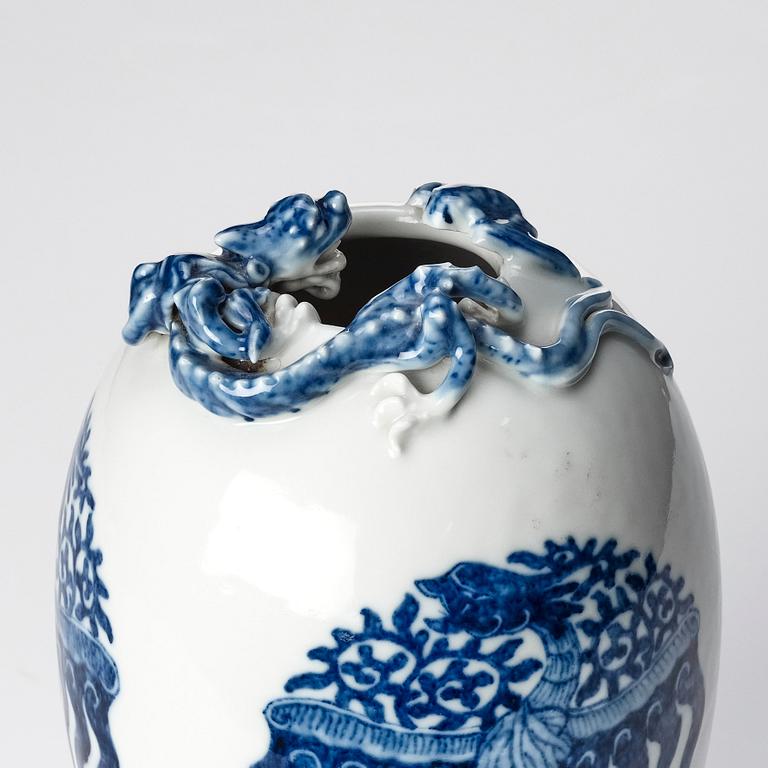 A Chinese vase, circa 1900 with Yongzheng mark.