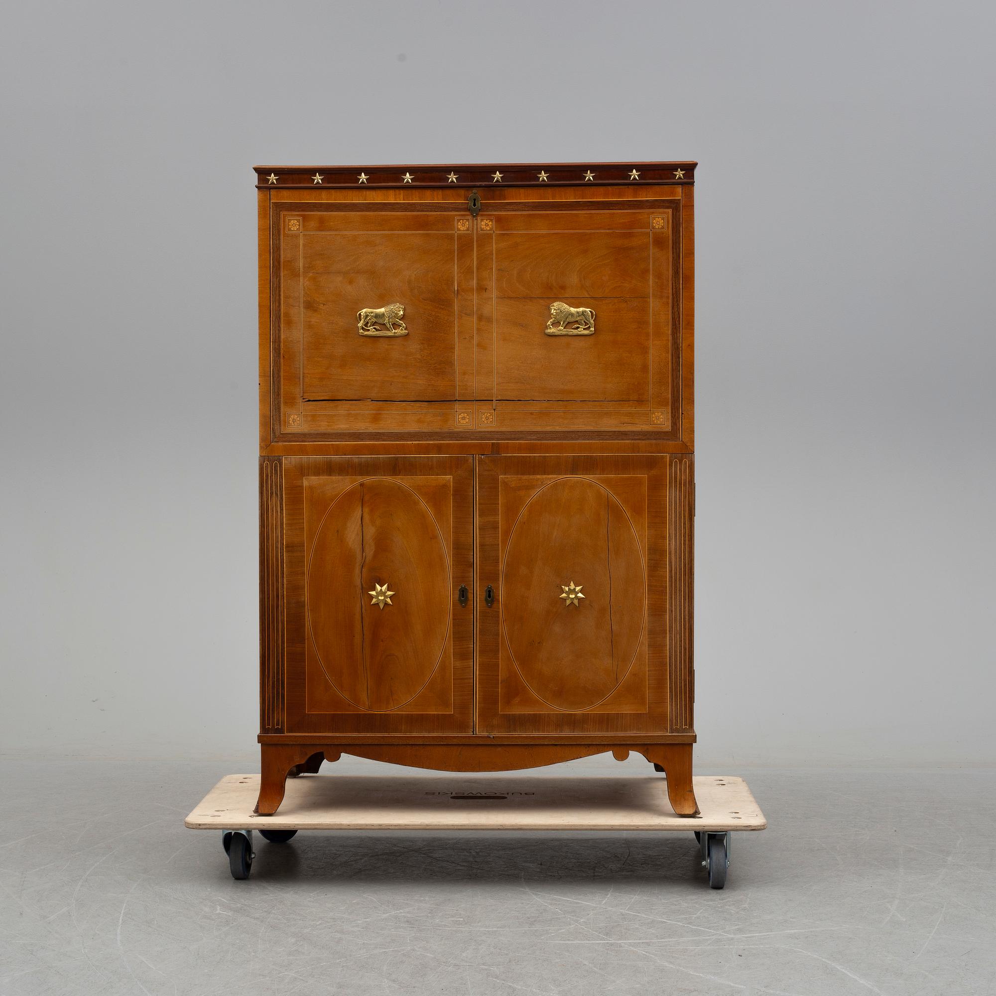 A northern european empire chiffonier, first half of the 19th century.