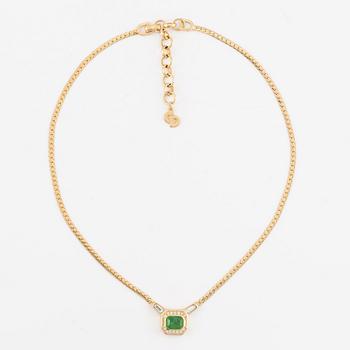 Christian Dior, collier och örhängen, ett par, vintage.