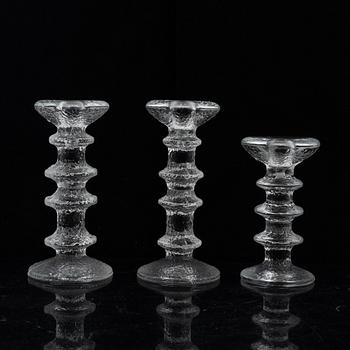 Timo Sarpaneva, six "Festivo" candle sticks, Iittala, Finland.