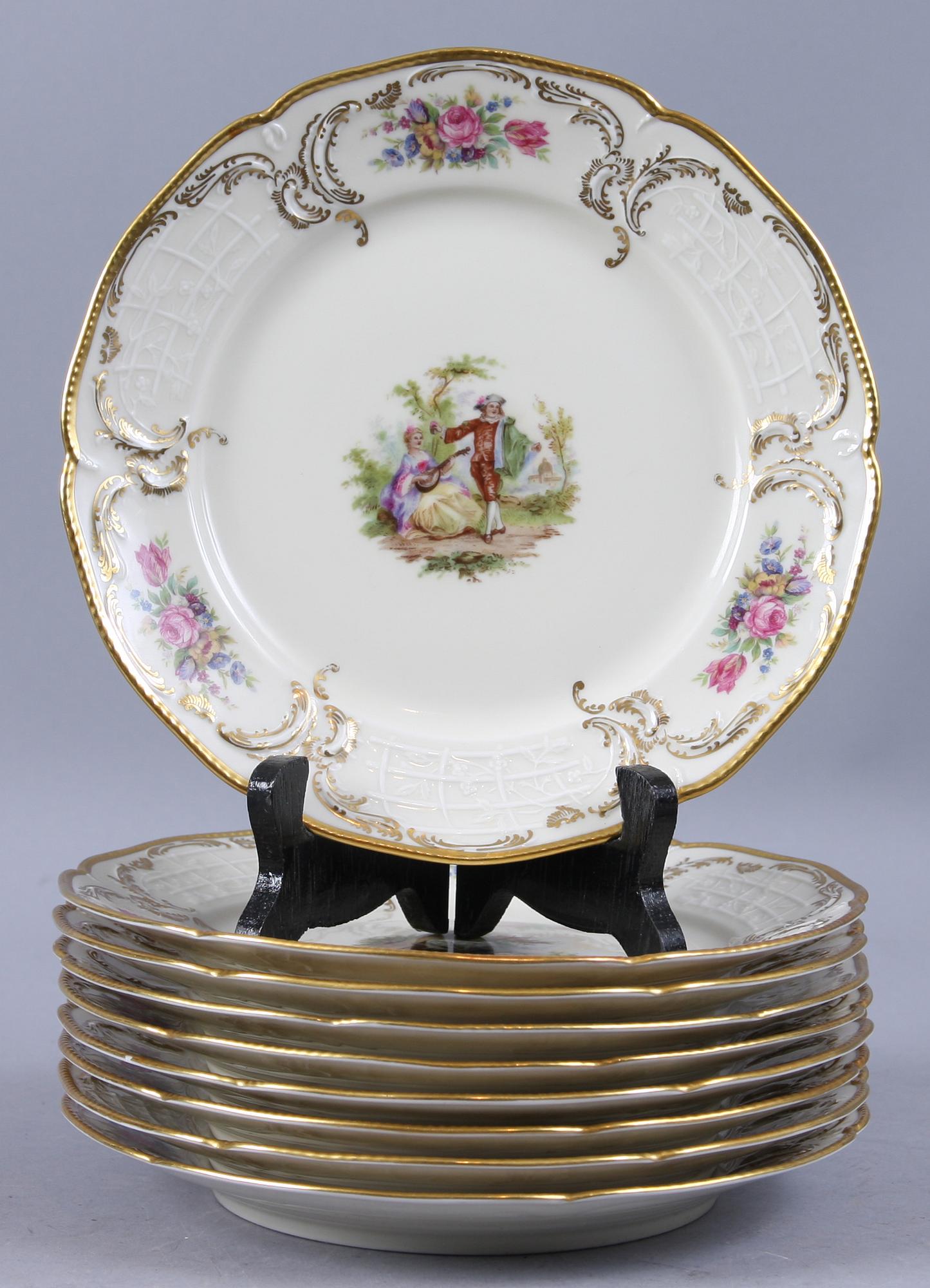 TESERVIS, 22 delar, porslin, "Sanssouci", Rosenthal.