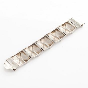Björn Weckström, armband, "Månbro", sterlingsilver. Lapponia 1970.