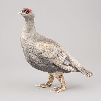 A large 20th century silver 925/1000 Grouse.