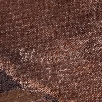 ELLIS WALLIN, olja på duk, signerad o daterad - 35.