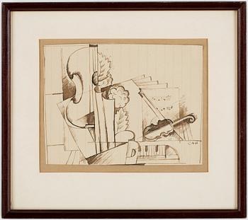 201. Gösta Adrian-Nilsson, Composition with musical instruments.