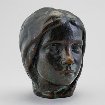 JOHANNES COLLIN, bronze scupture, signed and dated 1916.